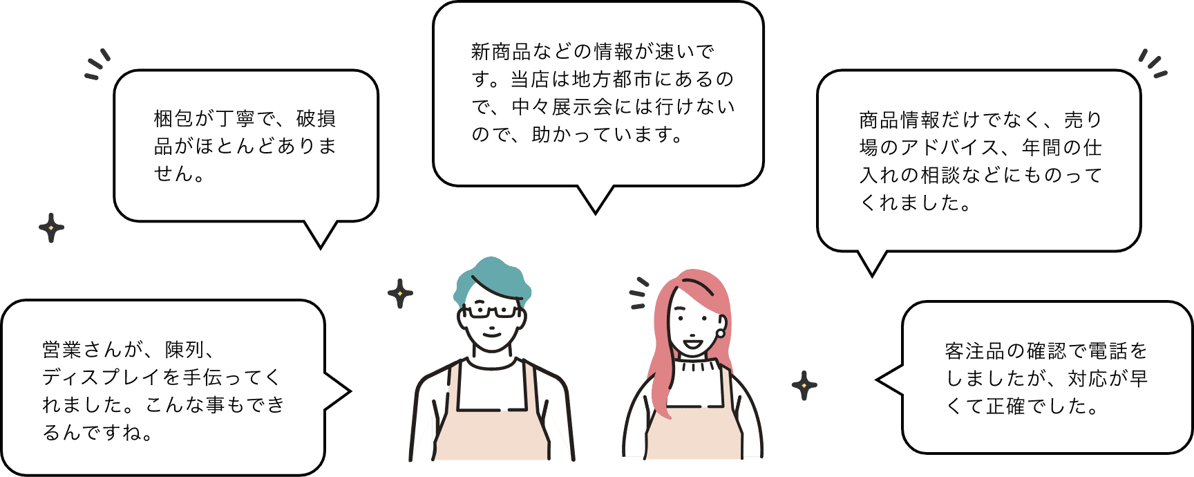 小売店様の声