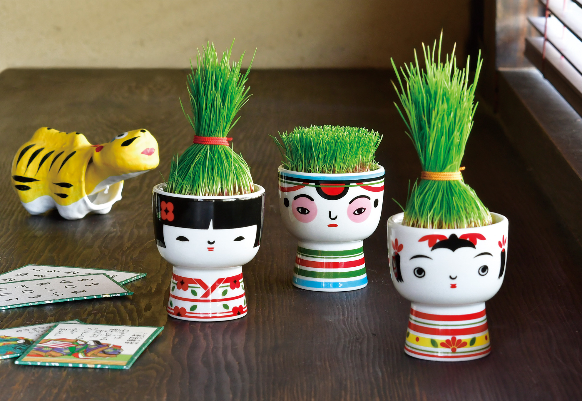 くまのプーさん　栽培キット　陶器　置物　ガーデニング　インテリア【未使用品】 gd1048-shibatte-KOKESHI-